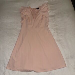 Tommy Hilfiger Blush Pink Ruffle Mini Dress